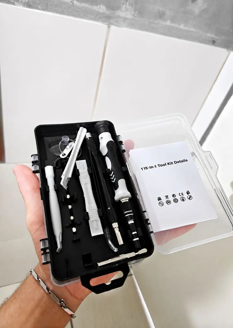 Kit Chave Fendas 115  Em 1 para Celular, Notebook, Pc