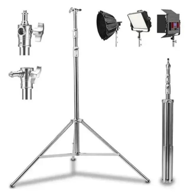 TRIPÉ PARA ILUMINAÇÃO 2,80M AÇO INOX - GREIKA