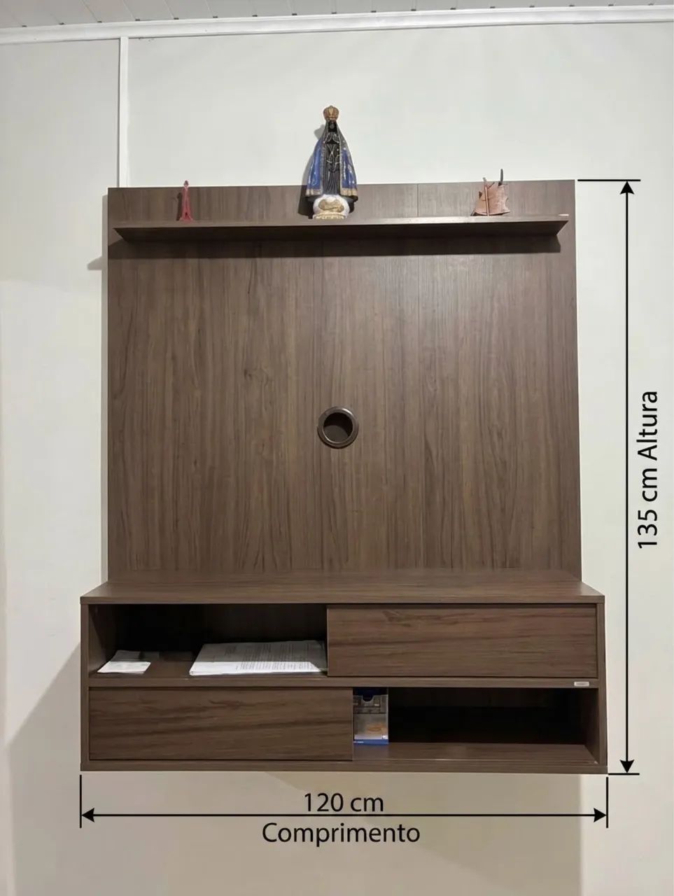 Rack com painel para TV até 50 polegadas 
