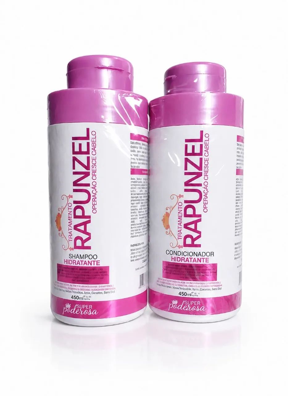 Kit shampoo e condicionador rapunzel 