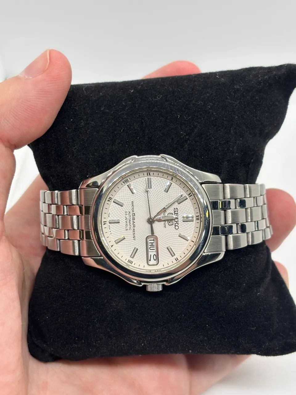 SEIKO 5 SUPERIOR DIAL BRANCO ?REDEMOINHO? - Foto 2