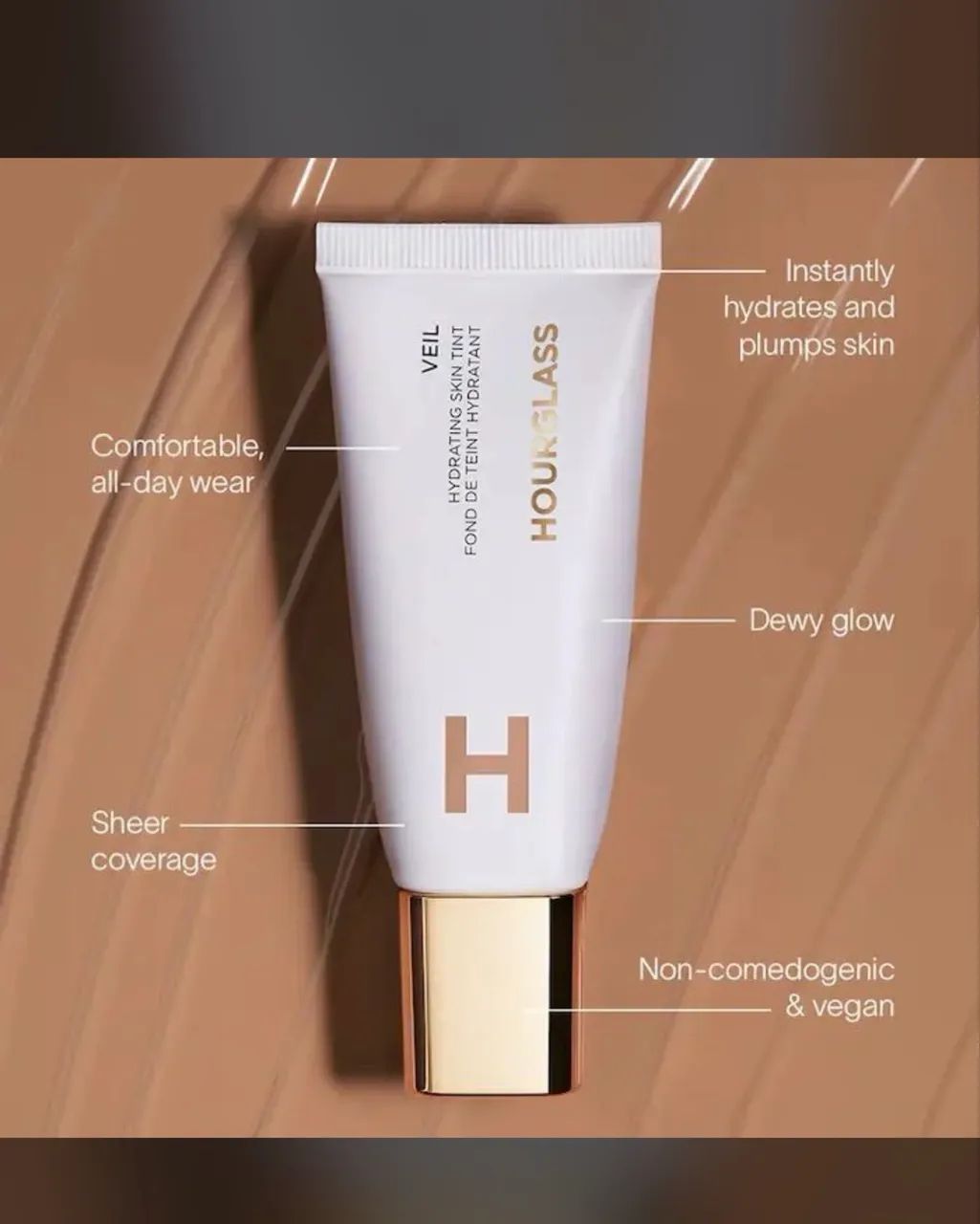 hourglass veil hydrating skin tint foundation 10