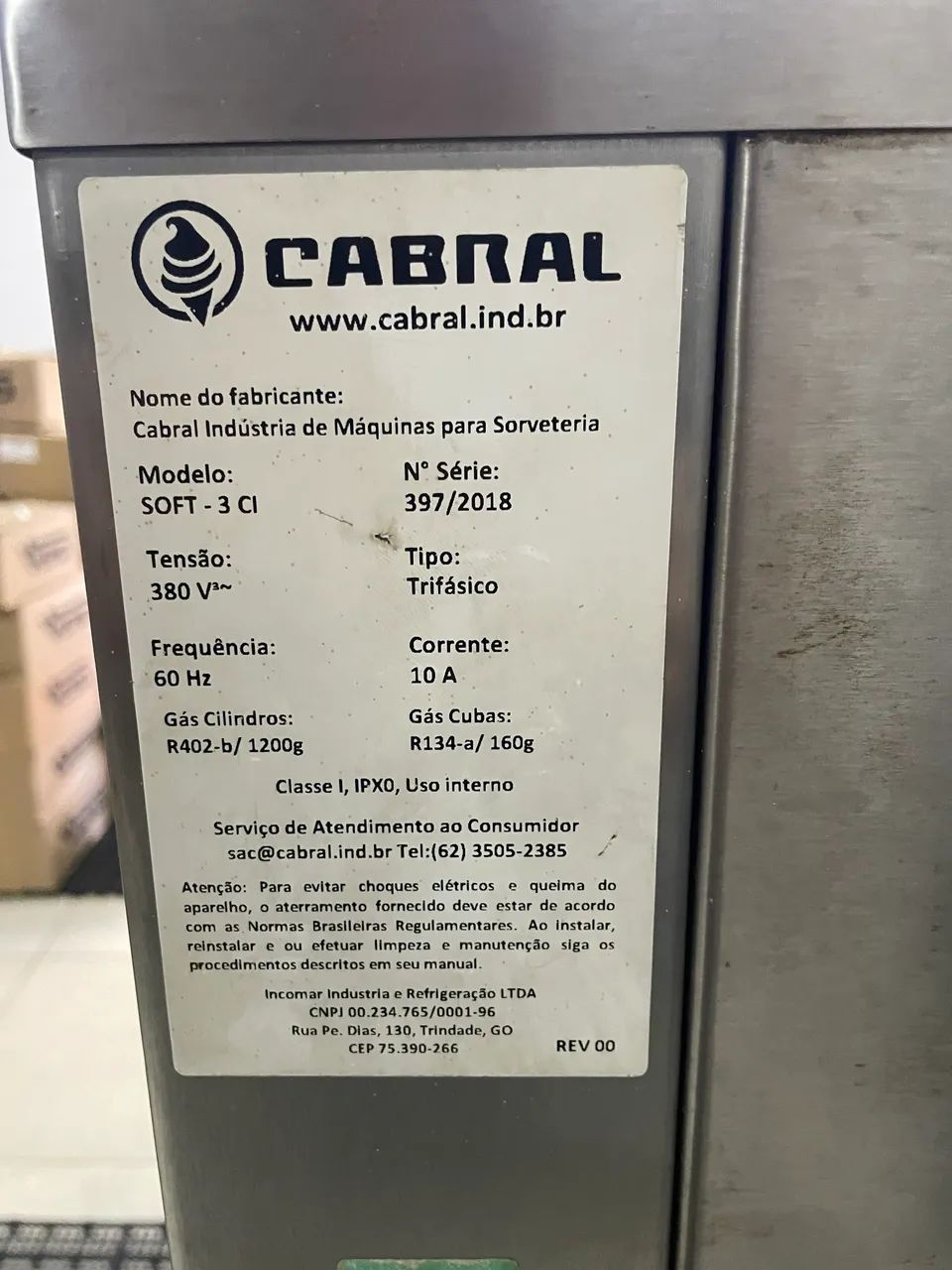Máquina de sorvete e açaí Cabral independente  - Foto 4