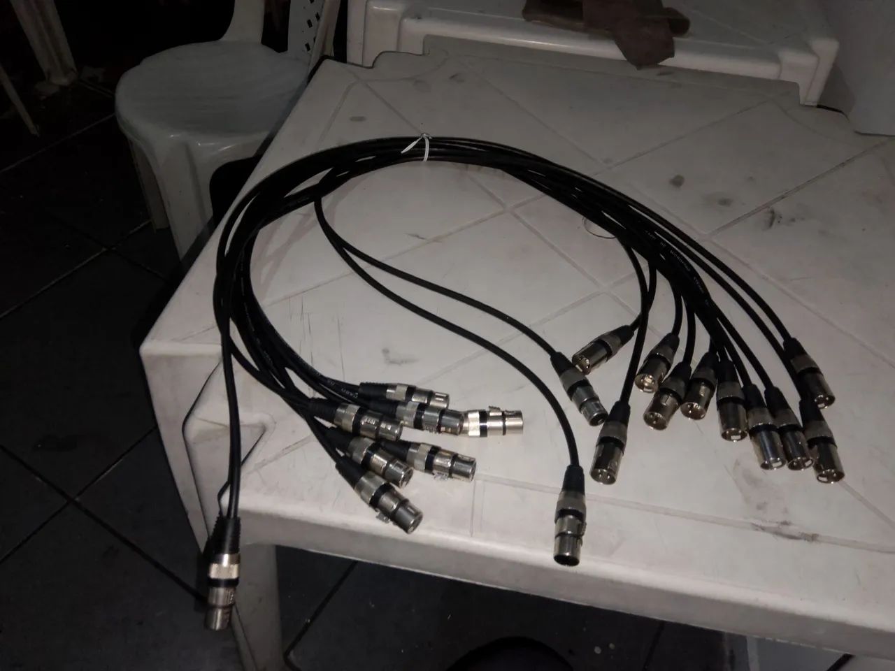 Cabo de microfone 10 cabos 