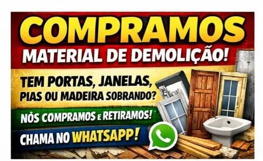 COMPRAMOS MATERIAL DE DEMOLIÇÃO
