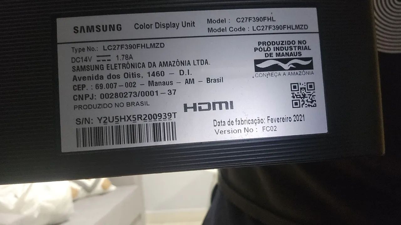 Monitor curvo Full HD Samsung 27 polegadas  - Foto 3