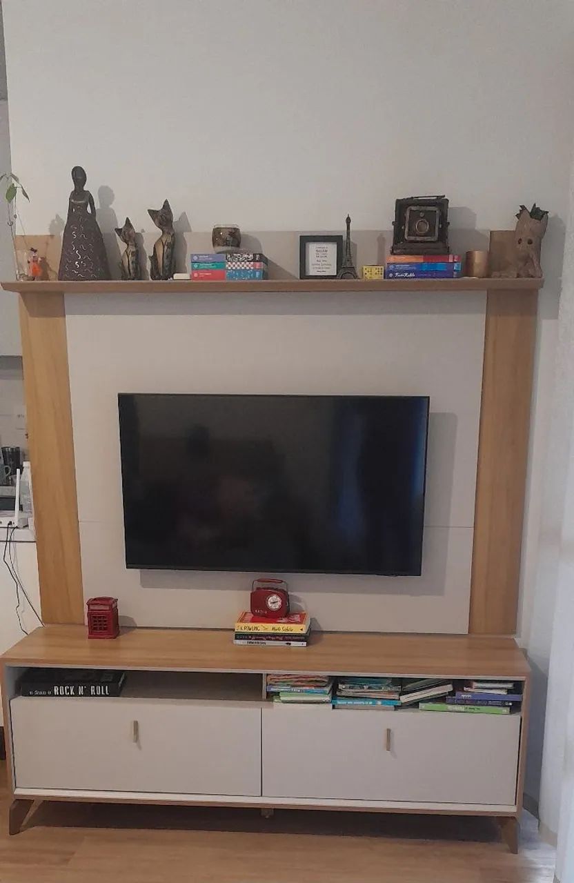 Rack com painel para tv ,brinde tapete - Foto 5