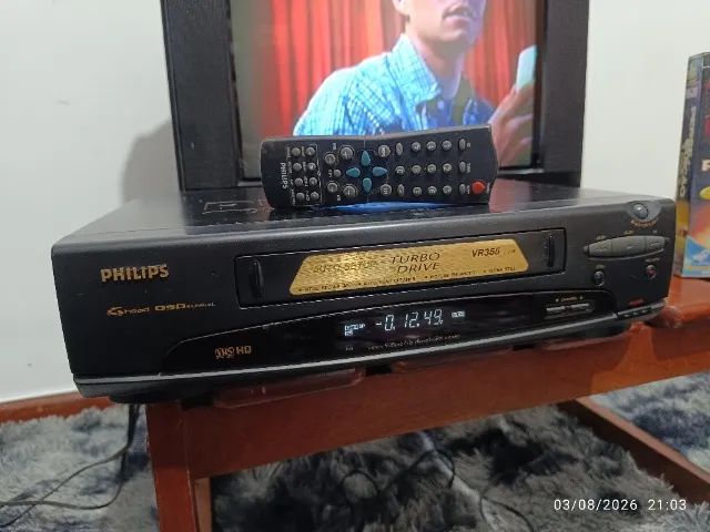 Video Cassete Philips VR355 4 cabeças mono - Foto 2