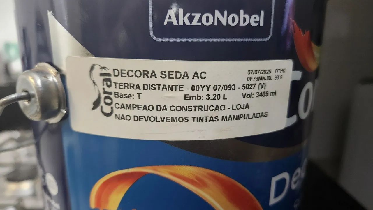 Tinda Coral Decora Seda Premium Acetinada 3,2 Litros - Cor Terra Distante - Manipulada - Foto 2