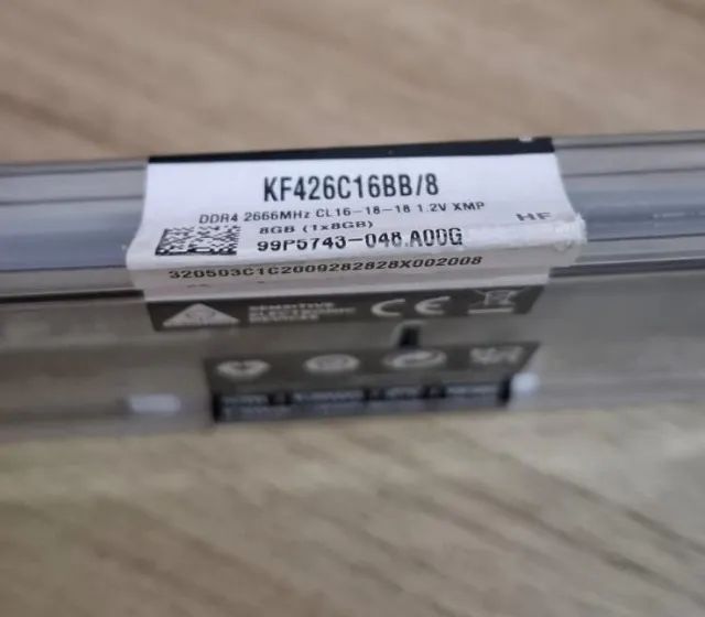 Memória DDR4 Kingston Fury Beast 8GB Nova - Lacrada - Original! - Foto 4