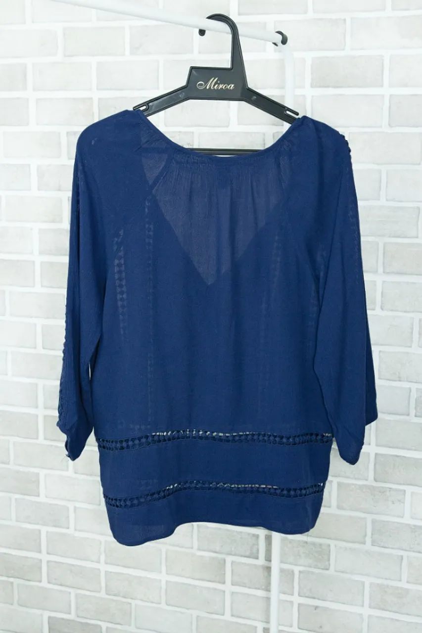 Bata forever 21 azul com renda - Foto 2