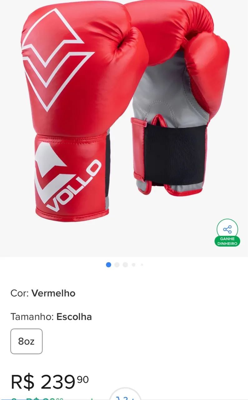 Kit luvas e caneleiras kickboxing - Foto 5