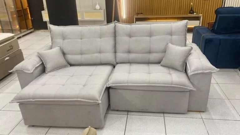 SOFÁ RETRÁTIL E RECLINÁVEL NIGER 2,50M. PRONTA ENTREGA. - Foto 2