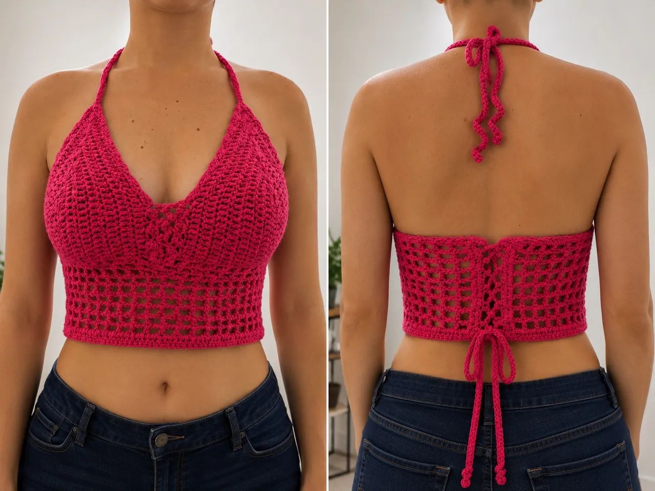 Cropped de Crochê 