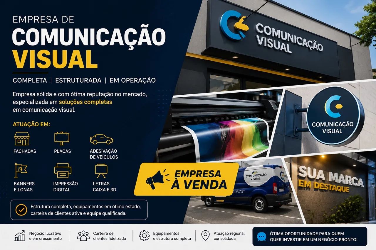 Vendo Empresa de Comunicação Visual 