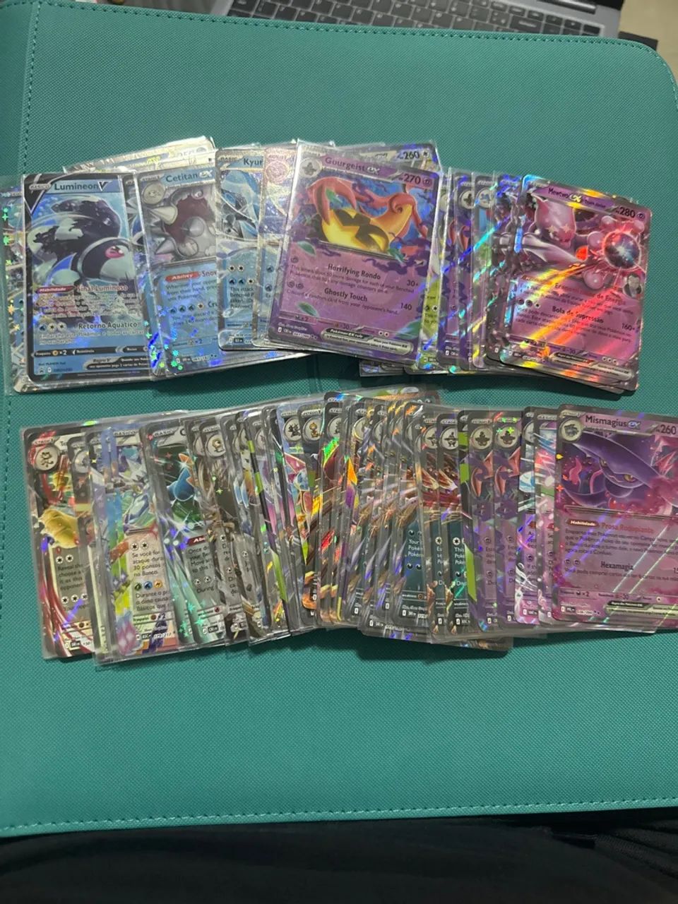 Lote com 100 Cartas Ex (NM) 
