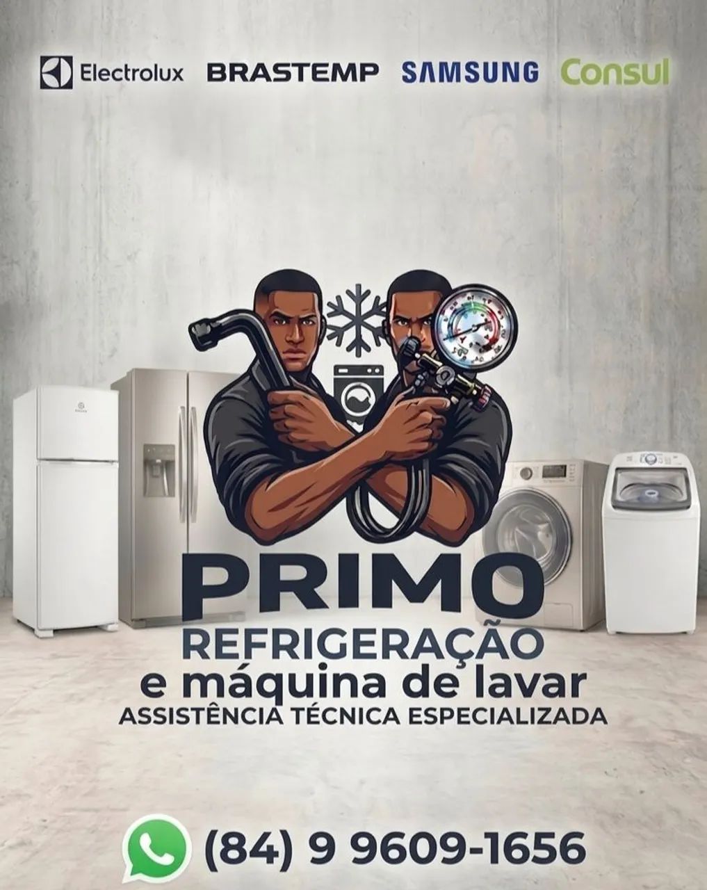 Primo refrigeração e maquina de lavar