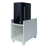 Suporte Branco Para Cpu Gabinete Com Rodinhas - Foto 3