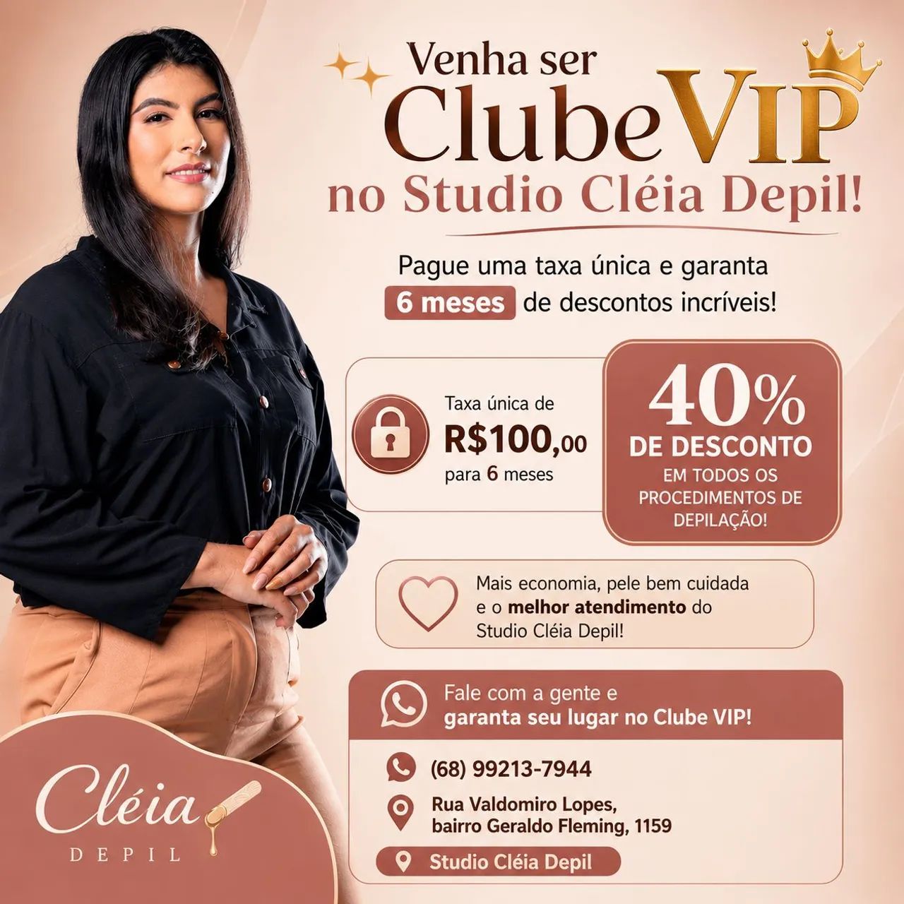 Depilação com cera 
