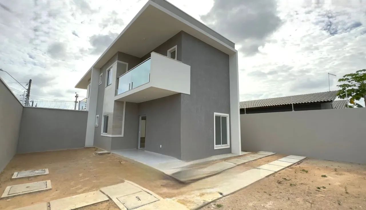 Casa Duplex Nova com 3 Suítes e 3 Vagas - Nascente - Mangabeira, Eusébio - Foto 2