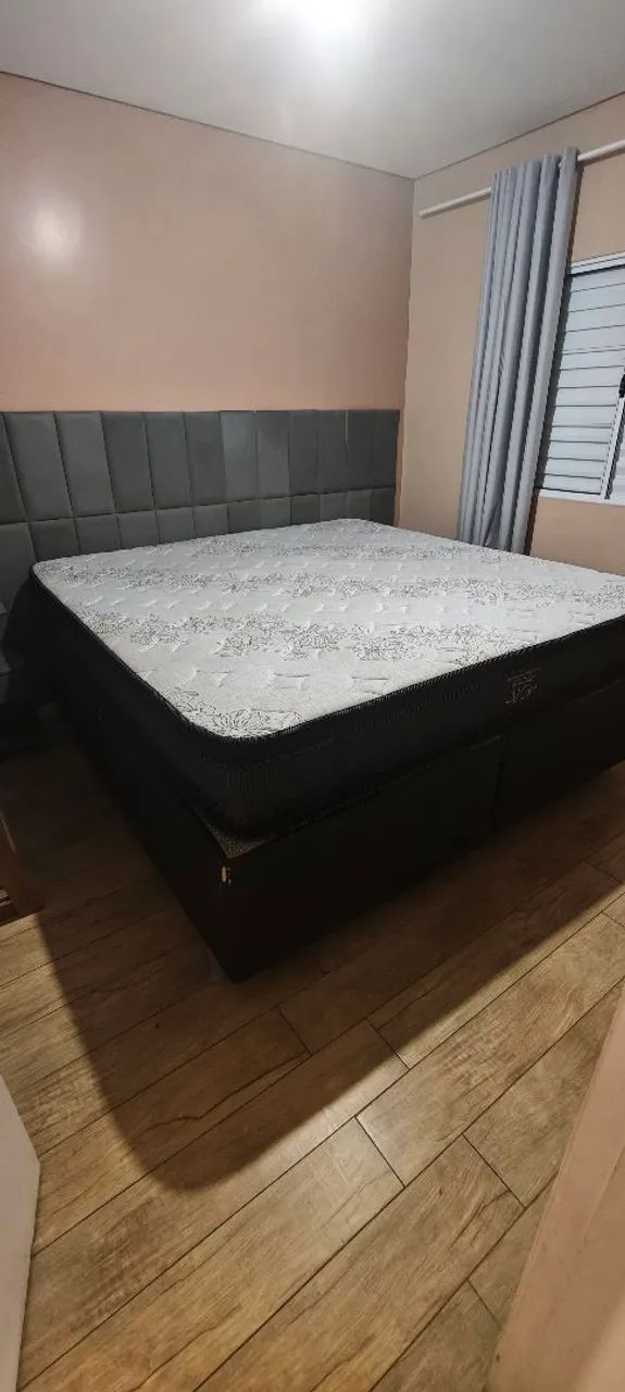 Cama completa king com baú  - Foto 3