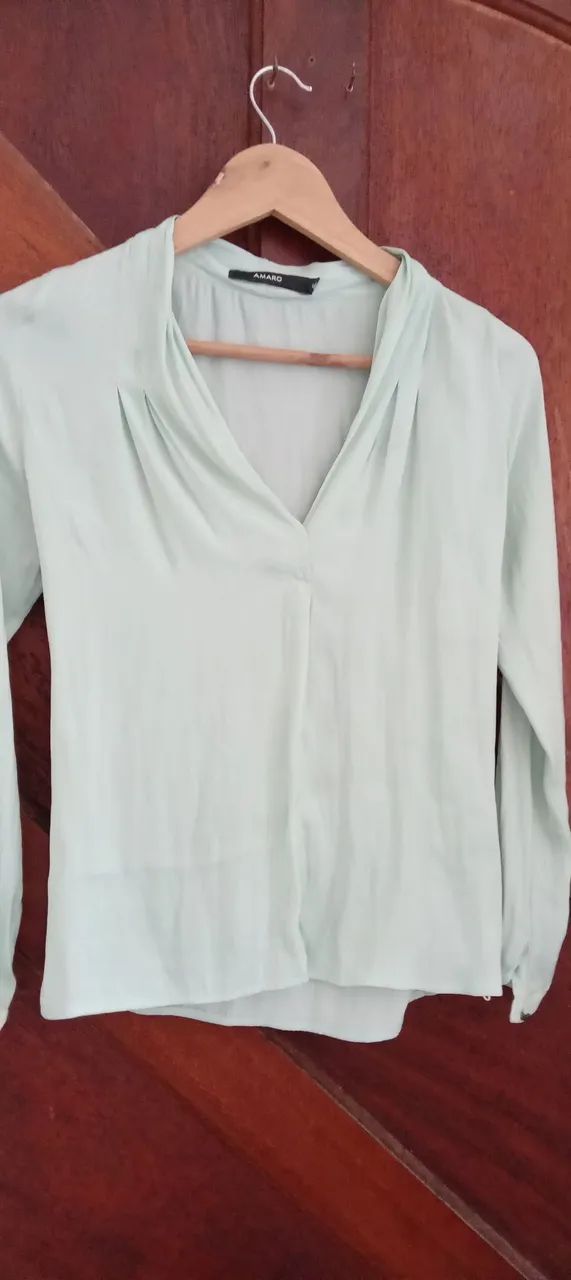 Camisa em cetim AMARO