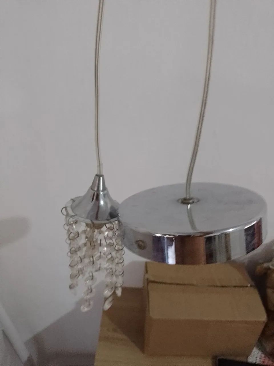 Pendente cristal cabo 60cm - Foto 4