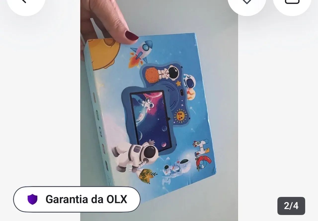 Tablet infantil masculino 
