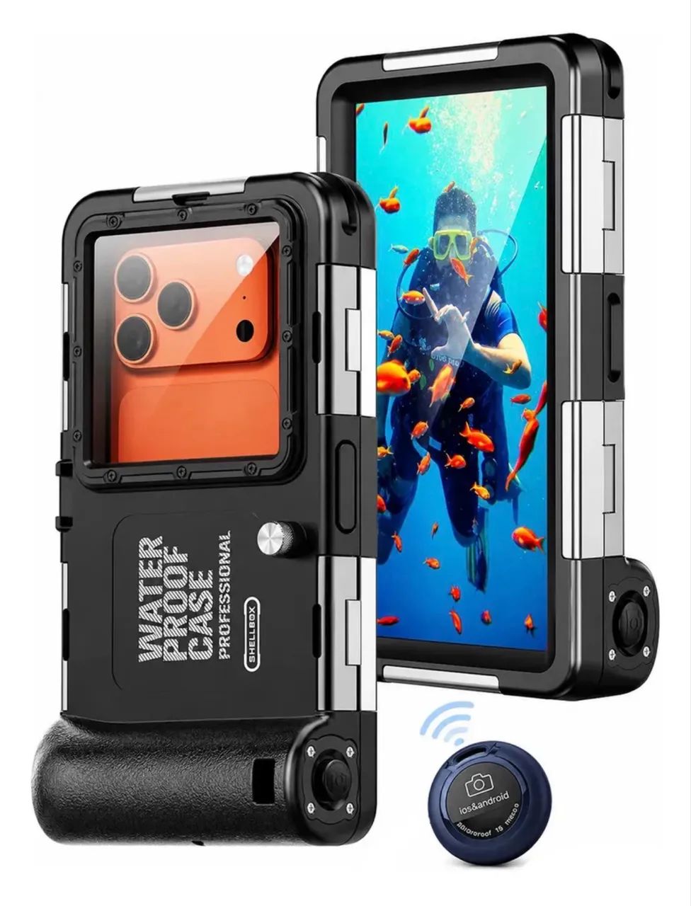 Case a prova d'agua para smartphone shellbox Waterproof case - Foto 4