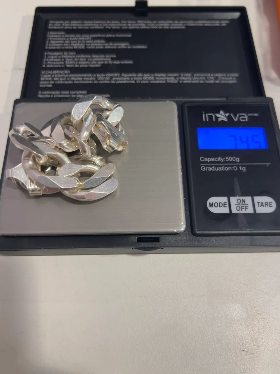 Pulseira De Prata 925 74,5 gramas  - Foto 2