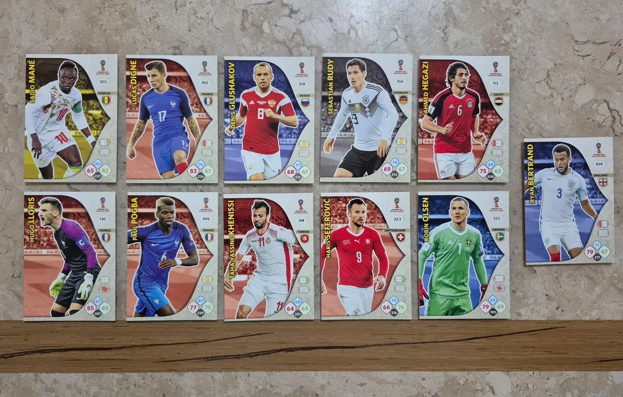 Cards adrenalyn copa 2018