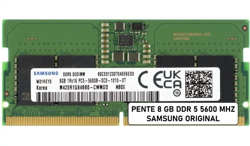 Memória RAM Samsung 8GB DDR5 5600 MHz NITRO 5 GAMER SODIMM