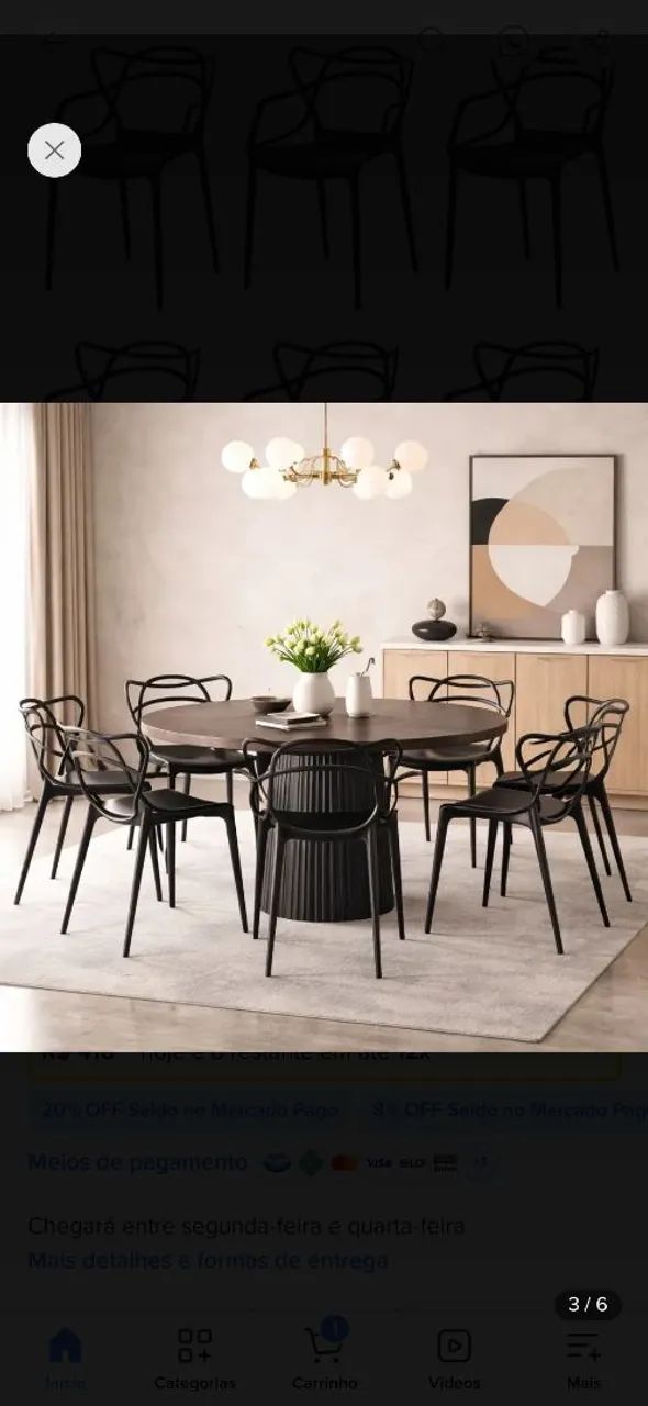 Cadeira  jantar Charles Eames Allegrs - Foto 2