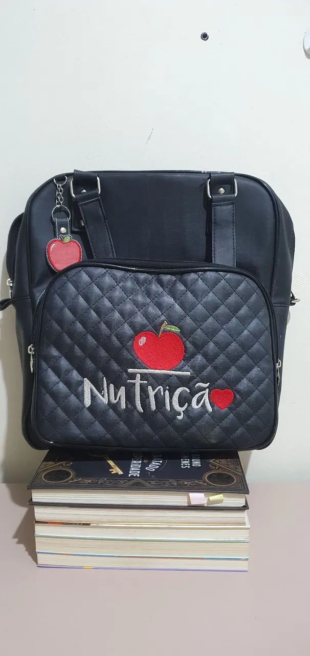 bolsa de nutrição preta impermeável