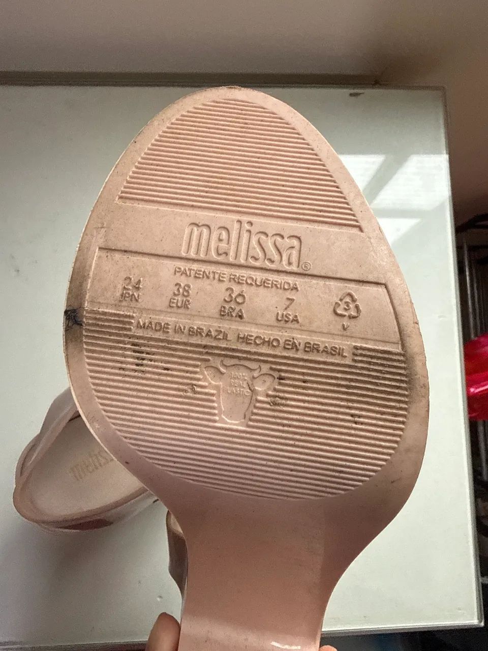 Salto Melissa rosa claro - Foto 2