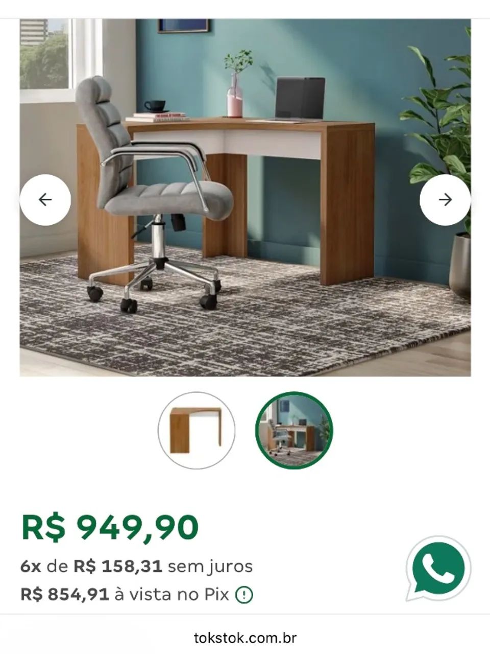 Mesa de Escritório - Escrivaninha - Foto 5