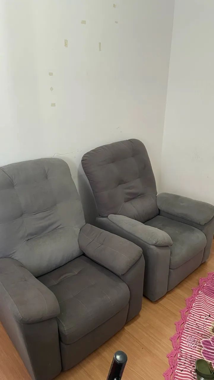 Poltronas Reclináveis Cinza