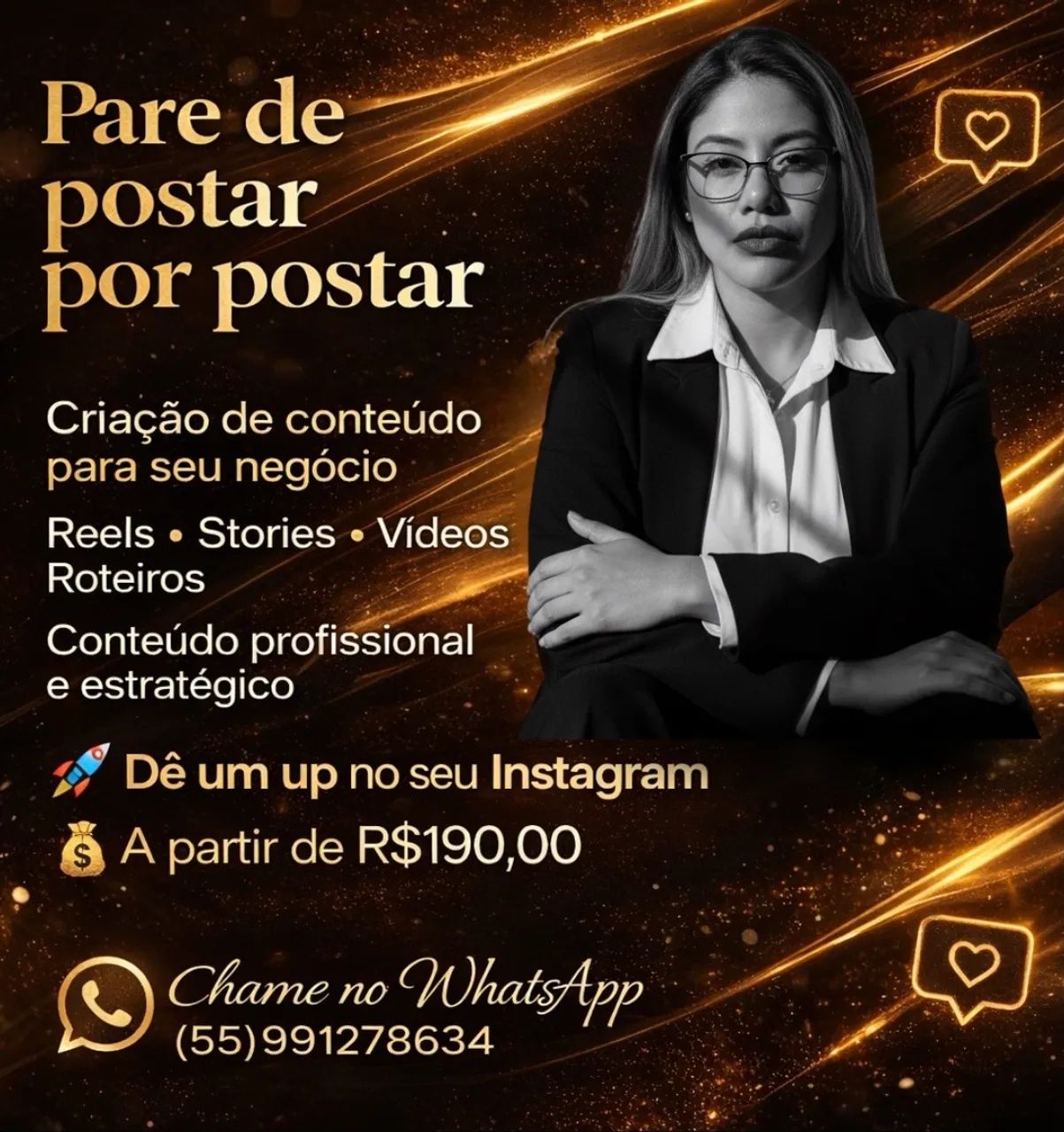 Criação de conteúdo para Instagram (Reels e Stories)