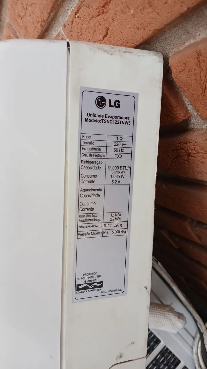 AR CONDICIONADO 12MIL BTUS LG  - Foto 3