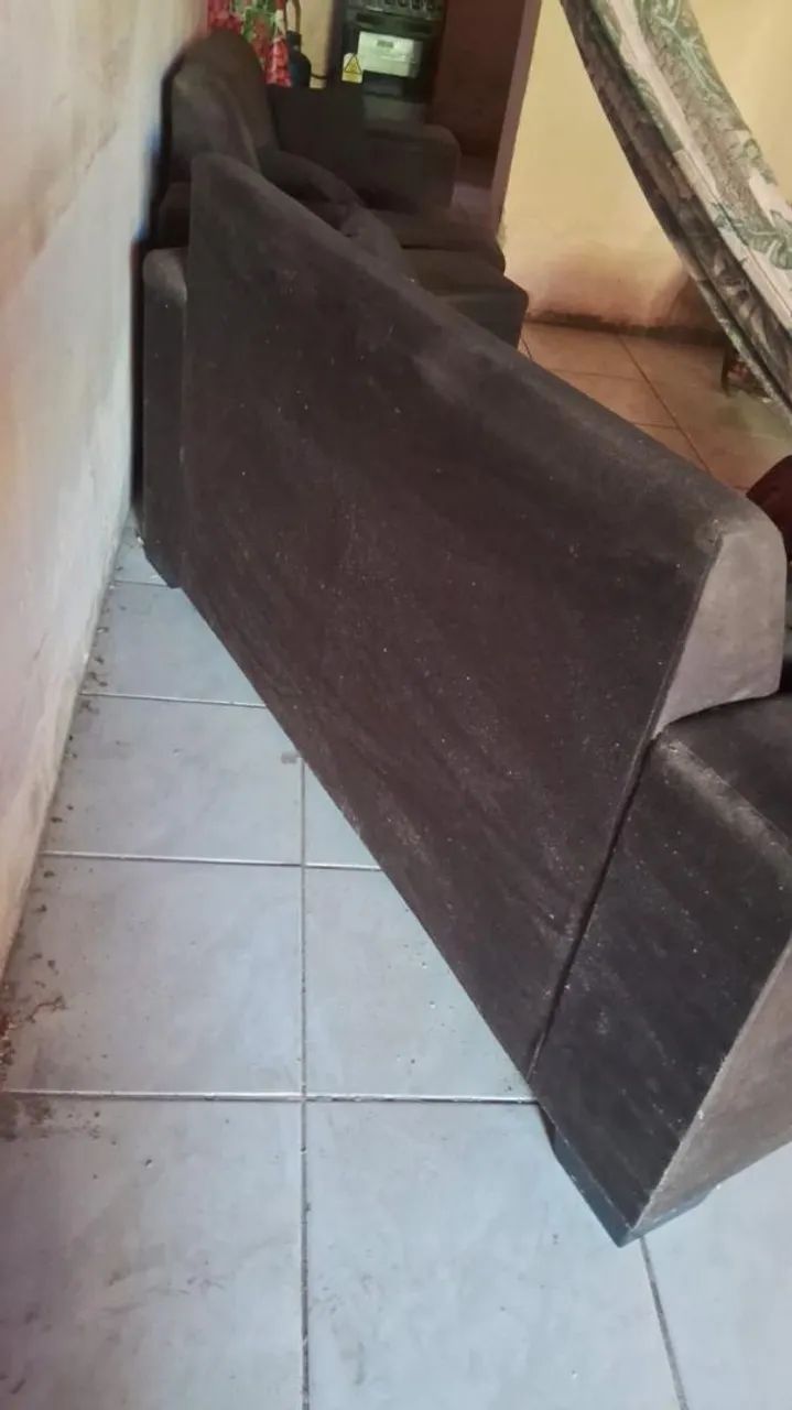 Sofá 2 e 3 lugares com almofadas R$ 280 - Foto 3