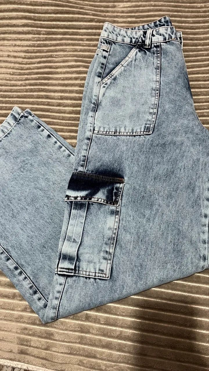 Calça Wide leg cargo  - Foto 2