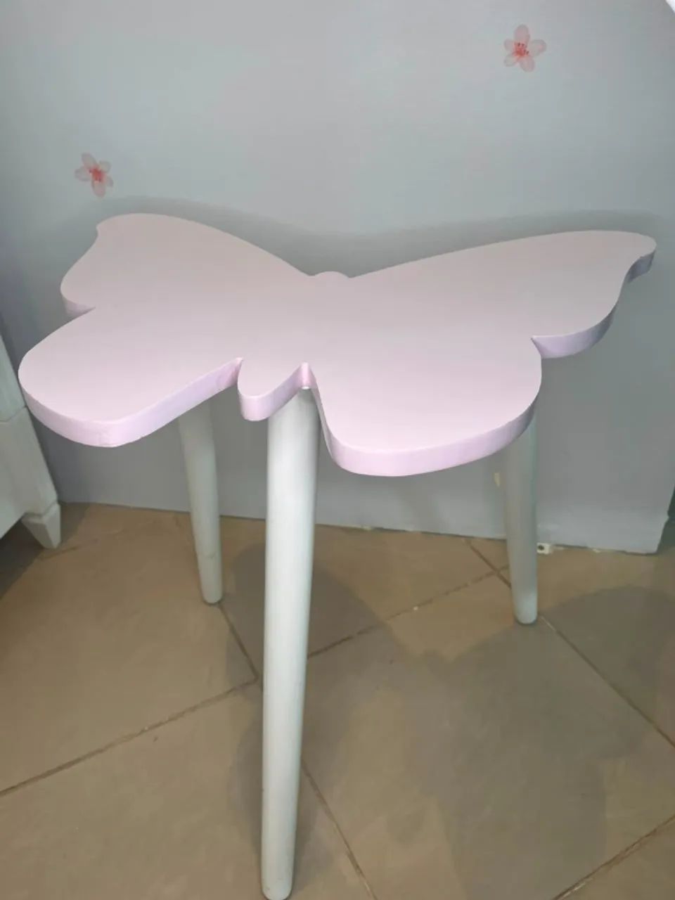 Mesa de Madeira Infantil de Borboleta | Design Exclusivo - Foto 3