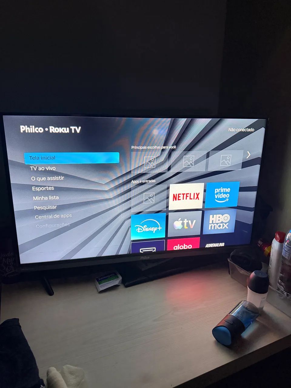 Vendo tv 32 polegadas com 3 meses de uso tenho nota nova  - Foto 2