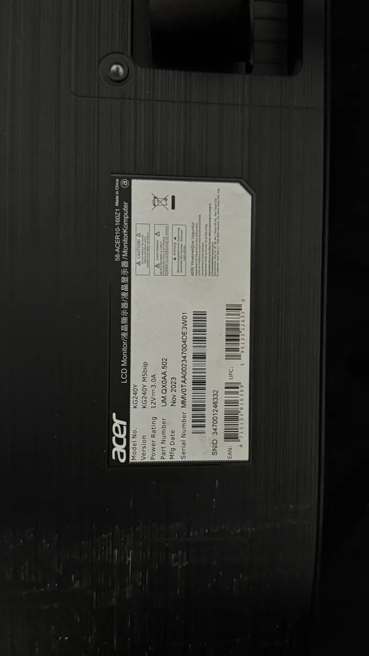 Monitor Acer Nitro KG240Y 24 180Hz - Foto 4