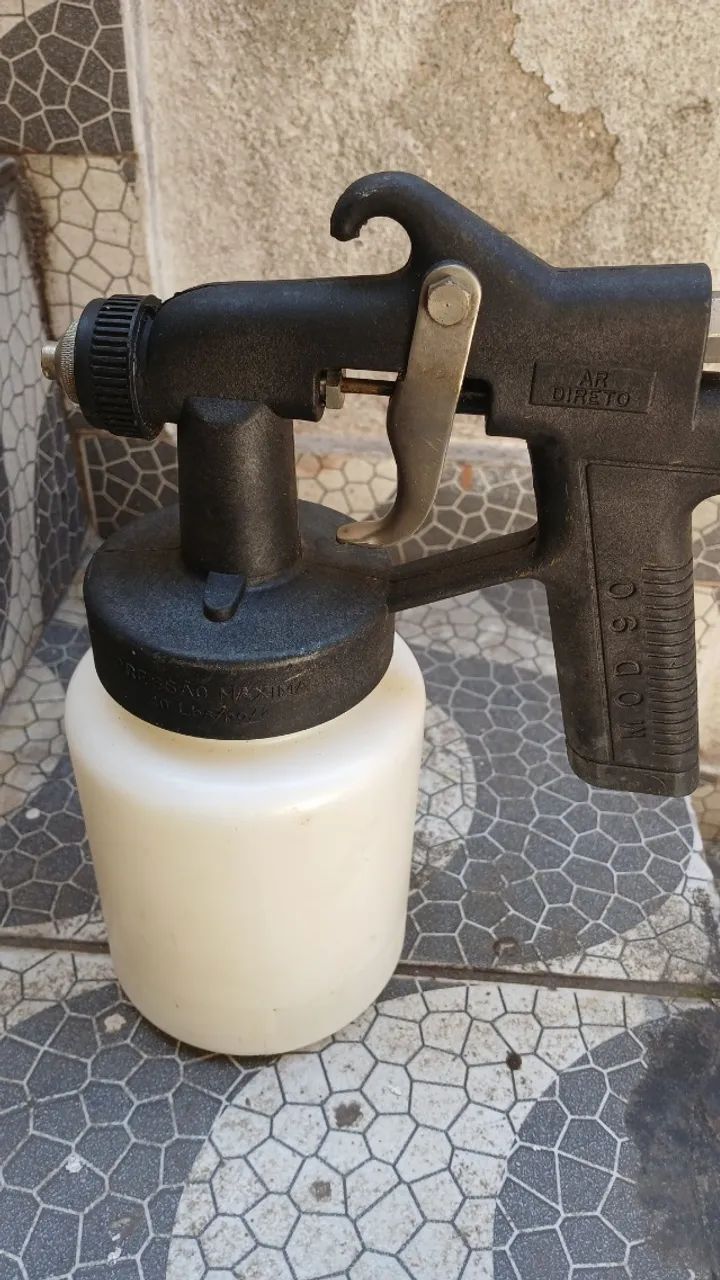 Pistola de pintura de Gravidade - Calibrador e inflador  - Foto 4