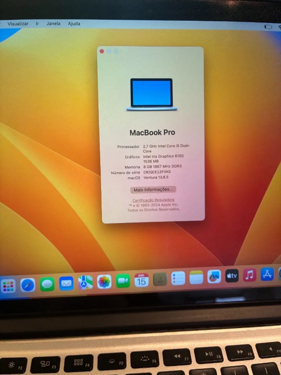 Macbook Pro Retina 2015 i5 15