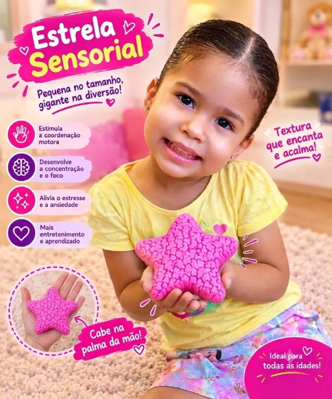 Estrela sensorial. Vendemos no atacado e varejo.