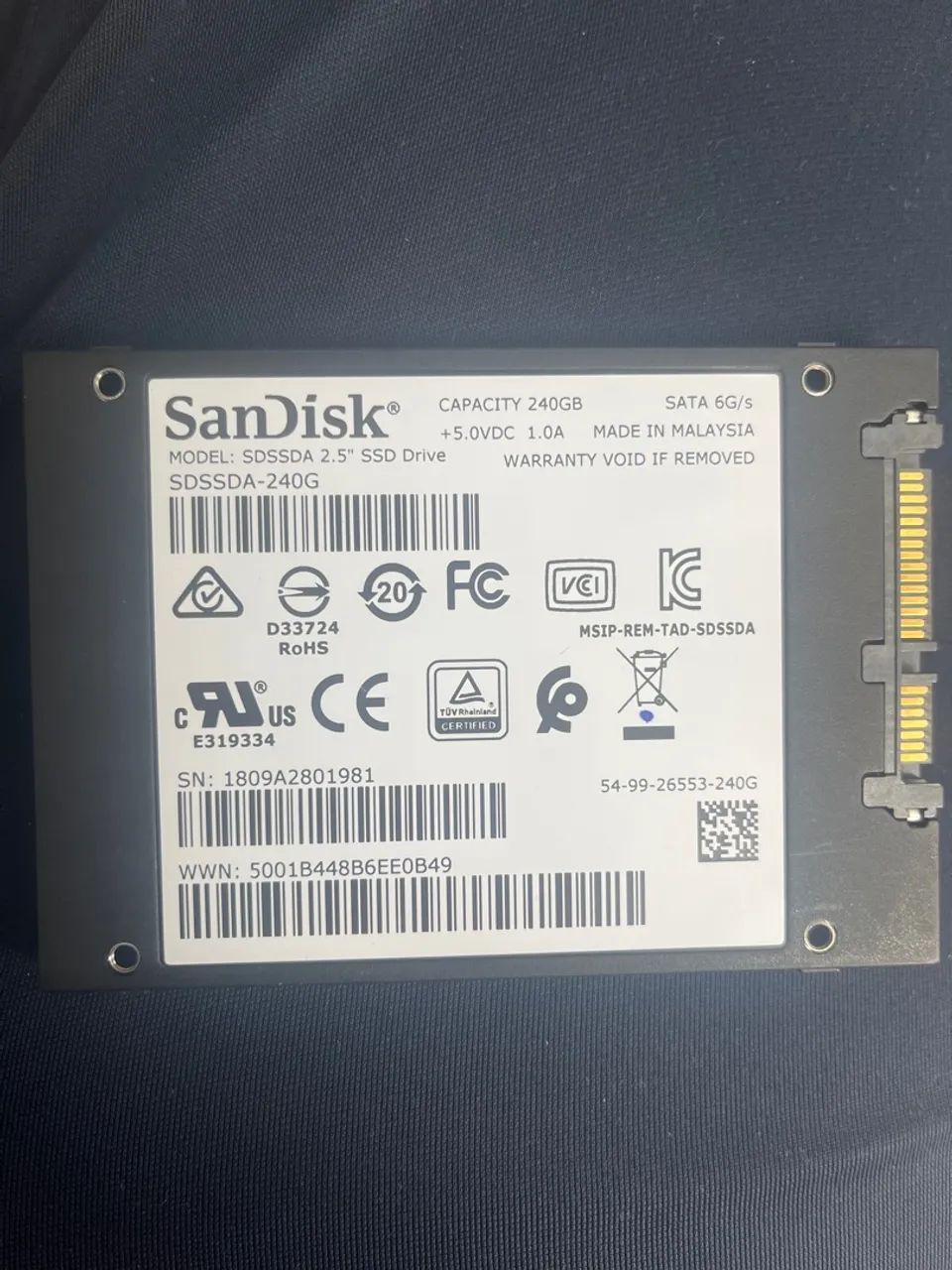 SSD Sandisk 240 GB sata - Foto 2