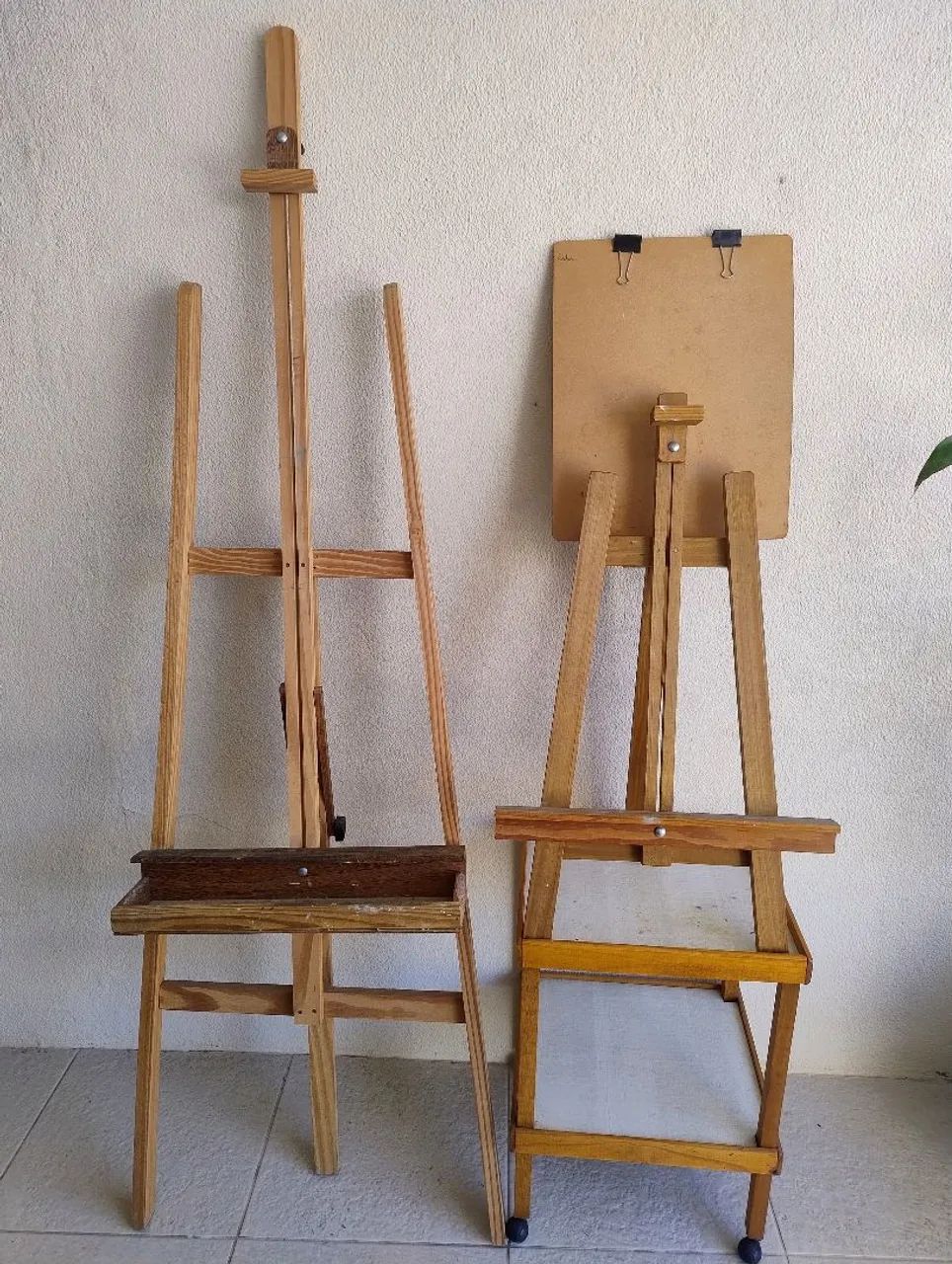 Cavaletes para pintura de telas com mesinha auxiliar  - Foto 4