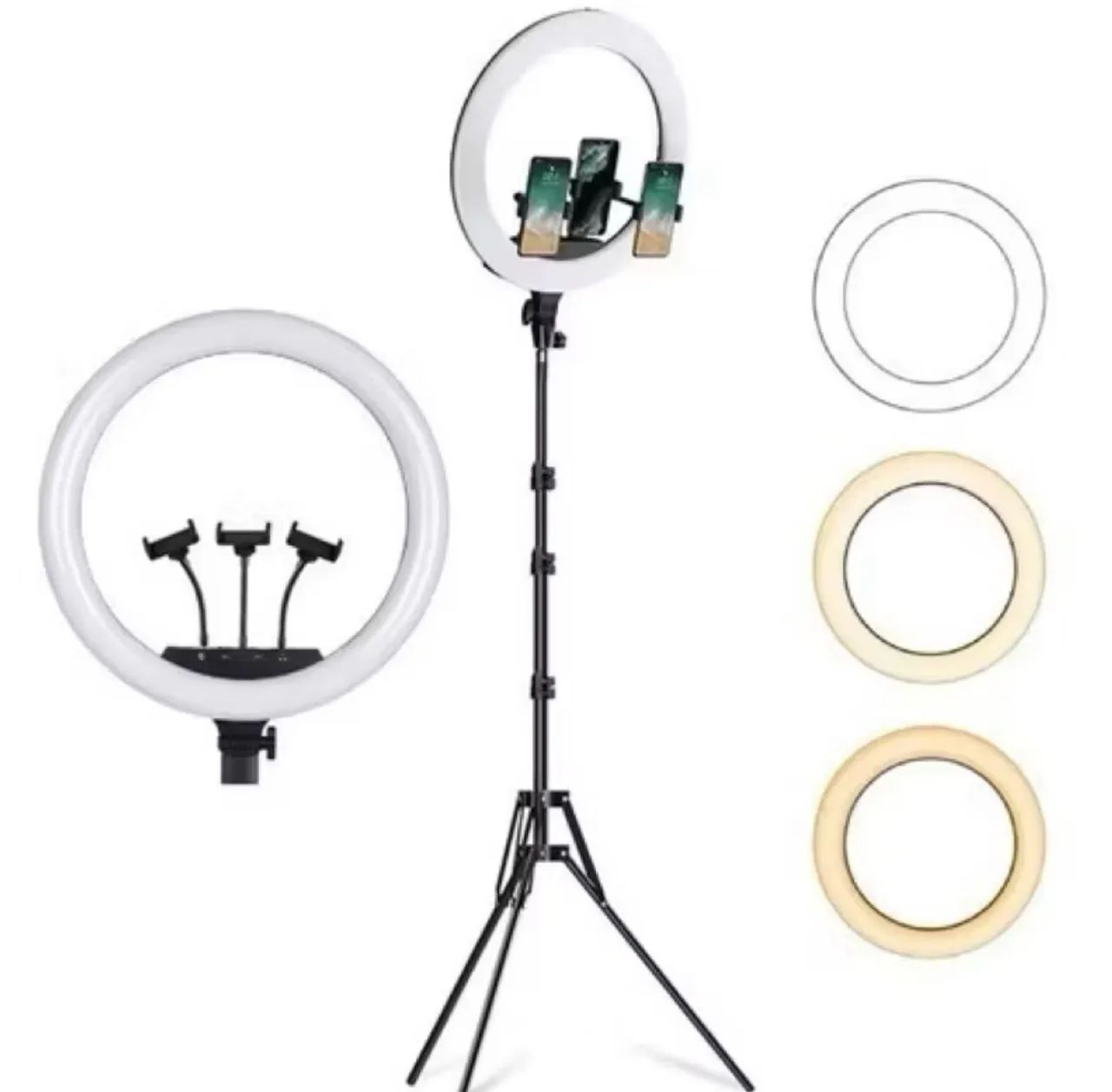 Ring Light Anel de luz Iluminador 13 polegadas com tripé - Foto 4